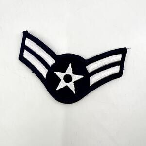 USAF Airman First Class Patch Pair 4" Large Military Patch M3